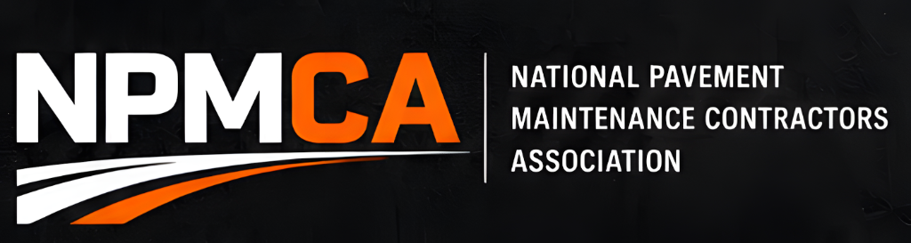 NPMCA logo — dark asphalt background logo